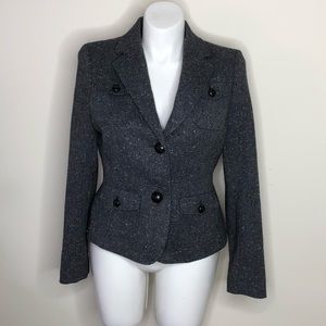 NWT Jones New York Charcoal Blazer Jacket Size 14
